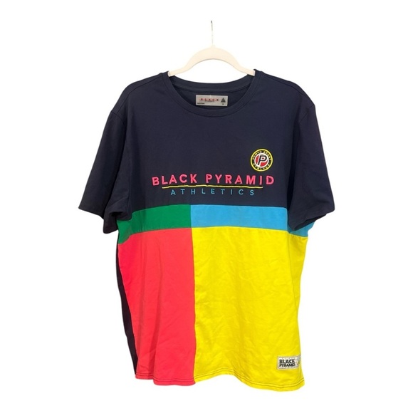Black Pyramid Athletics Colorblock T-Shirt Size XL GH1 - Picture 1 of 6